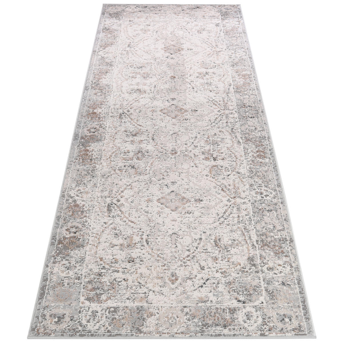 TEPPICHLÄUFER VALLEY creme vintage 120/200 cm - Creme, Textil (120/200cm) - Tapiso