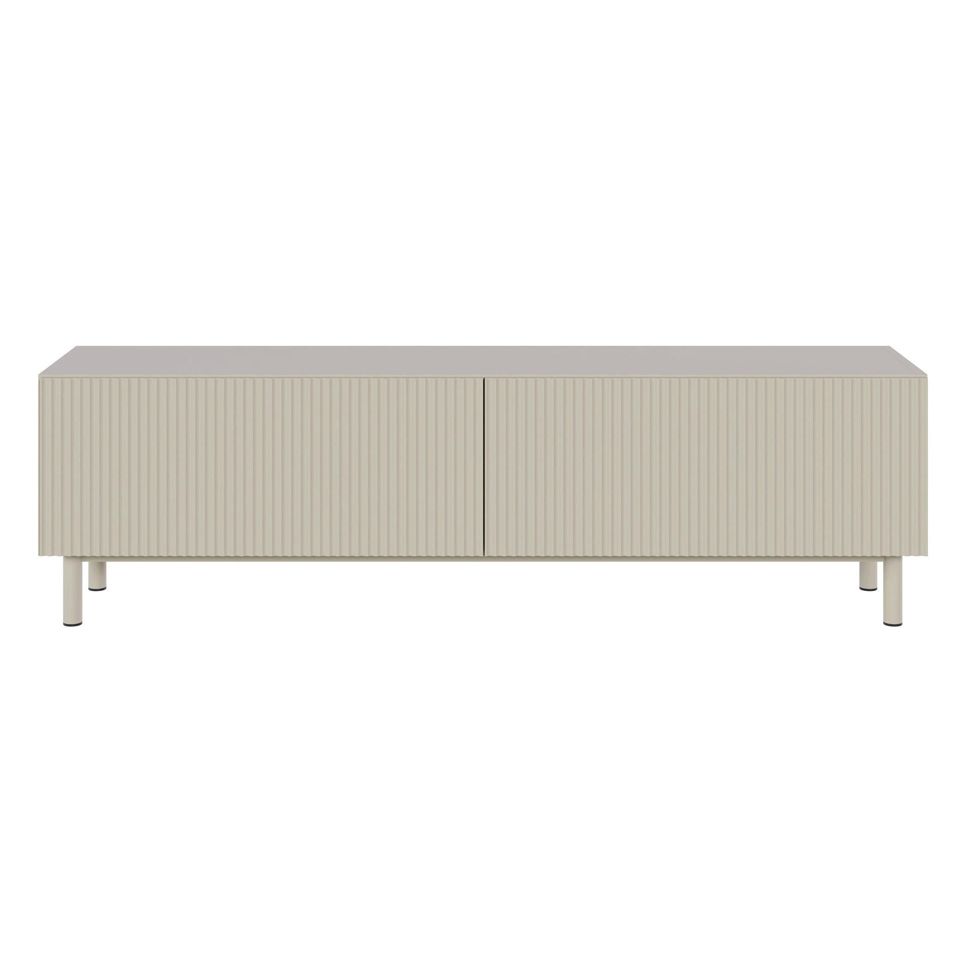 TV-LOWBOARD Veldio New Greige 140 cm - Taupe, Holzwerkstoff/Metall (140/46.5/31.6cm) - Selsey