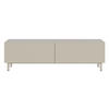 TV-LOWBOARD Veldio New Greige 140 cm - Taupe, Holzwerkstoff/Metall (140/46.5/31.6cm) - Selsey