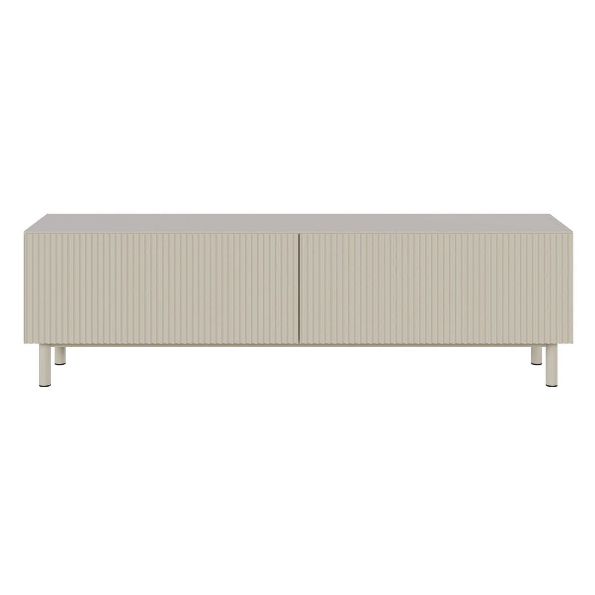 TV-LOWBOARD Veldio New Greige 140 cm - Taupe, Holzwerkstoff/Metall (140/46.5/31.6cm) - Selsey