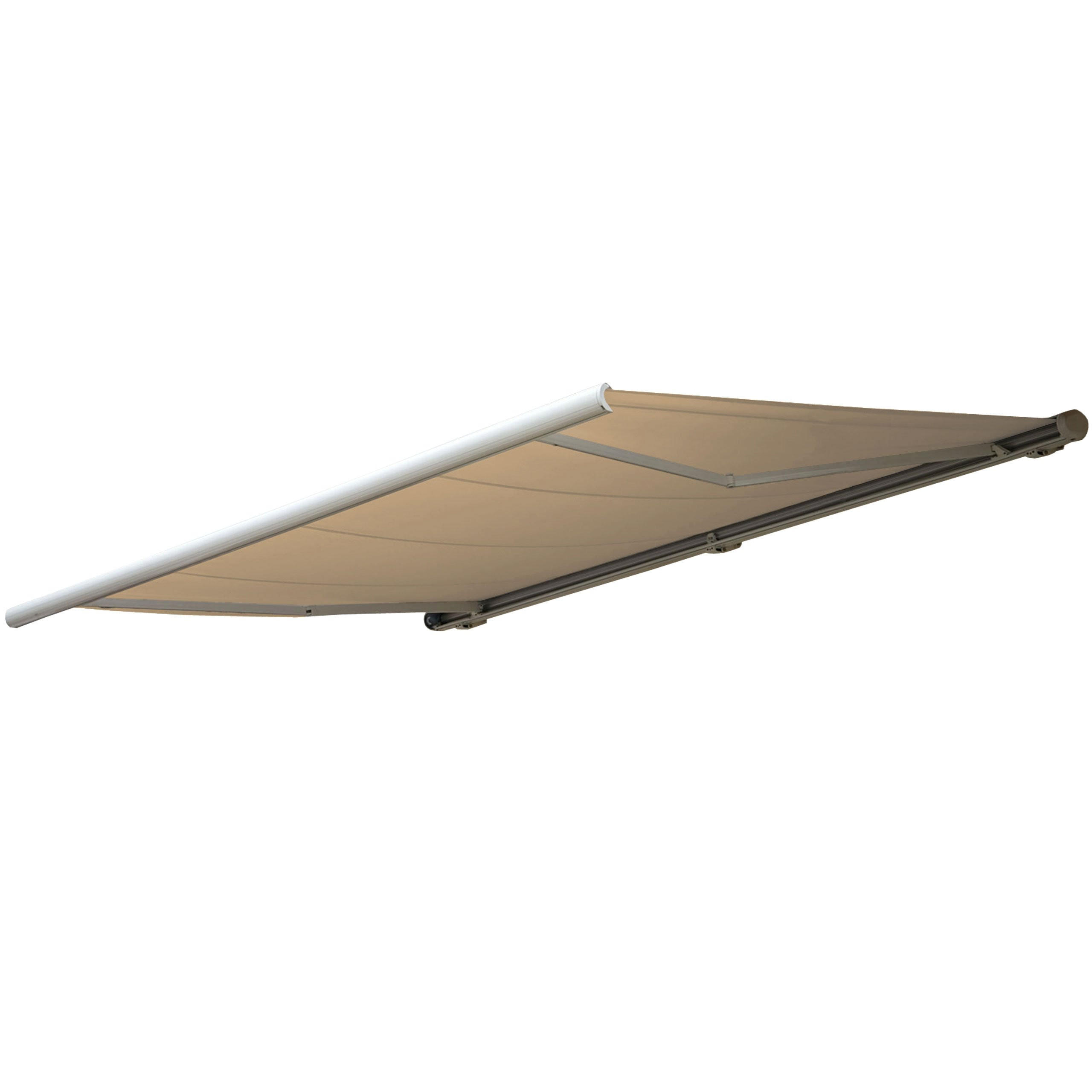 ELEKTRISCHE KASSETTENMARKISE Cremeweiß - Weiß, Textil (400/23/300cm) - MCW