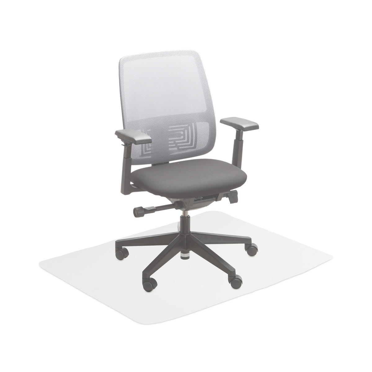 BODENSCHUTZMATTE - Transparent, Kunststoff (90/120cm) - Relaxdays