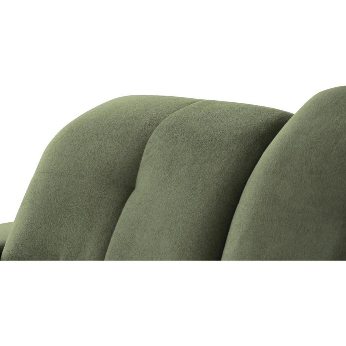 ECKSCHLAFSOFA Leon L Grün - Schwarz/Grün, Kunststoff/Textil (255/120cm) - Beautysofa