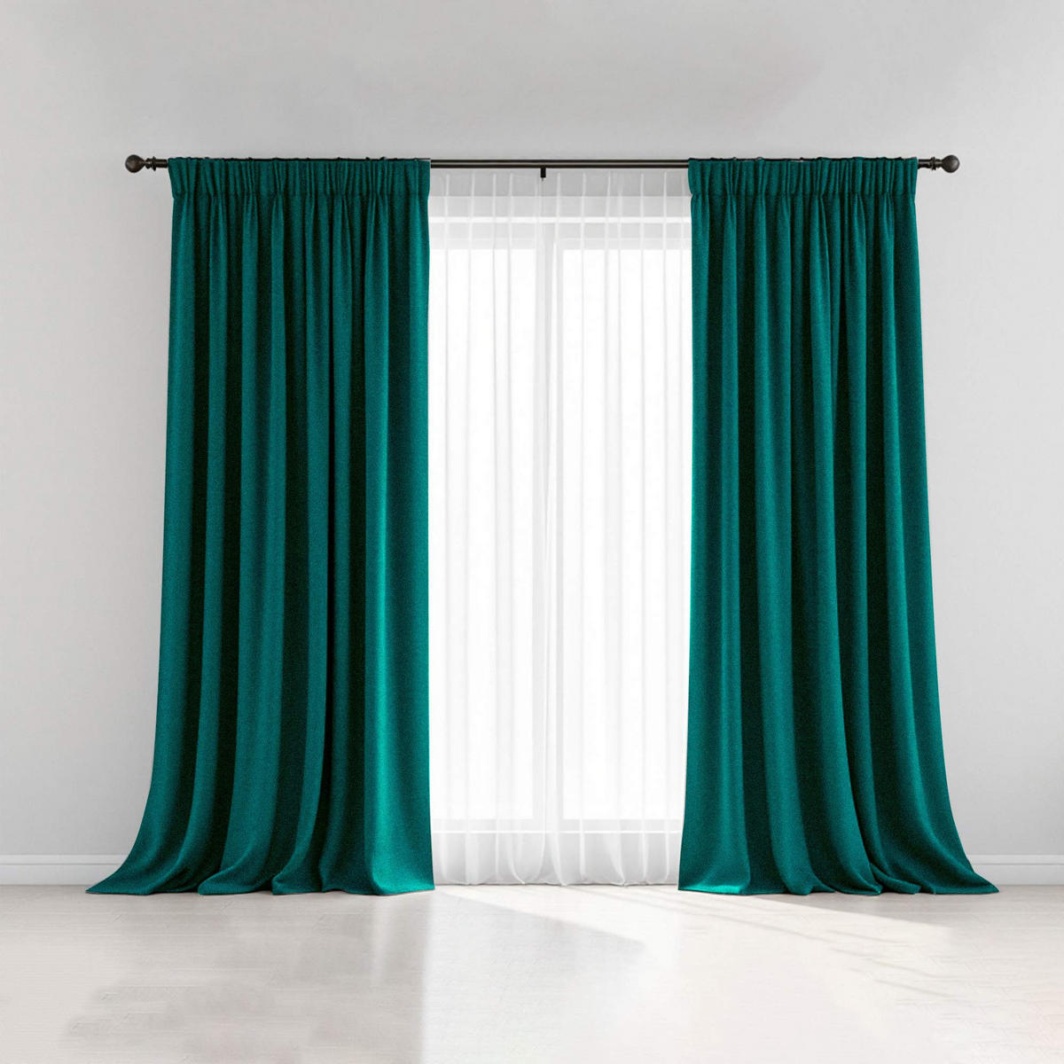 SCHLAUFENVORHANG FUN - Grün, Textil (130/1/250cm) - Esprit