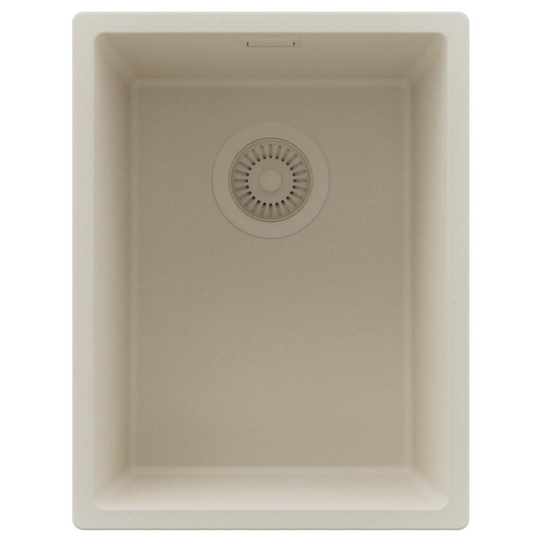 SPÜLBECKEN London Slim, 2-er set Beige 36/47 cm 1 Becken + Ablauf-Set ab 40er Unterschrank - Beige, Kunststoff (36/20/47cm) - Primagran