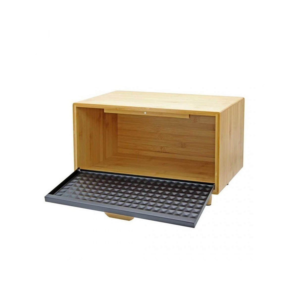 BROTKASTEN Schwarz 35.5/21.5/20 cm 58850 - Schwarz, Metall (21.5/20/35.5cm) - Brunbeste