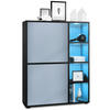 HIGHBOARD Cuba Türen in Denim matt - Pastellblau, Holzwerkstoff (79/105.5/35.5cm) - Vladon