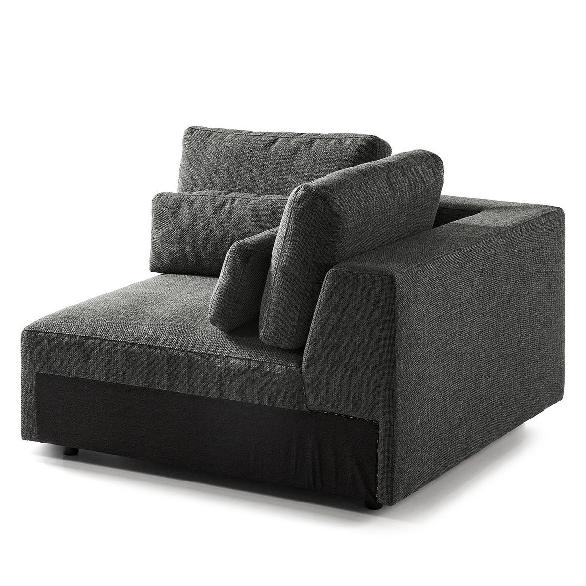 MODULECKE - Grau, Textil (112/74/112cm) - home24