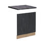 FRONTBLENDE R-Line Schwarz Beton 60 cm AP Anthrazit - Eiche Wotan/Schwarz, Holzwerkstoff (60/57.2/1.6cm) - Vicco
