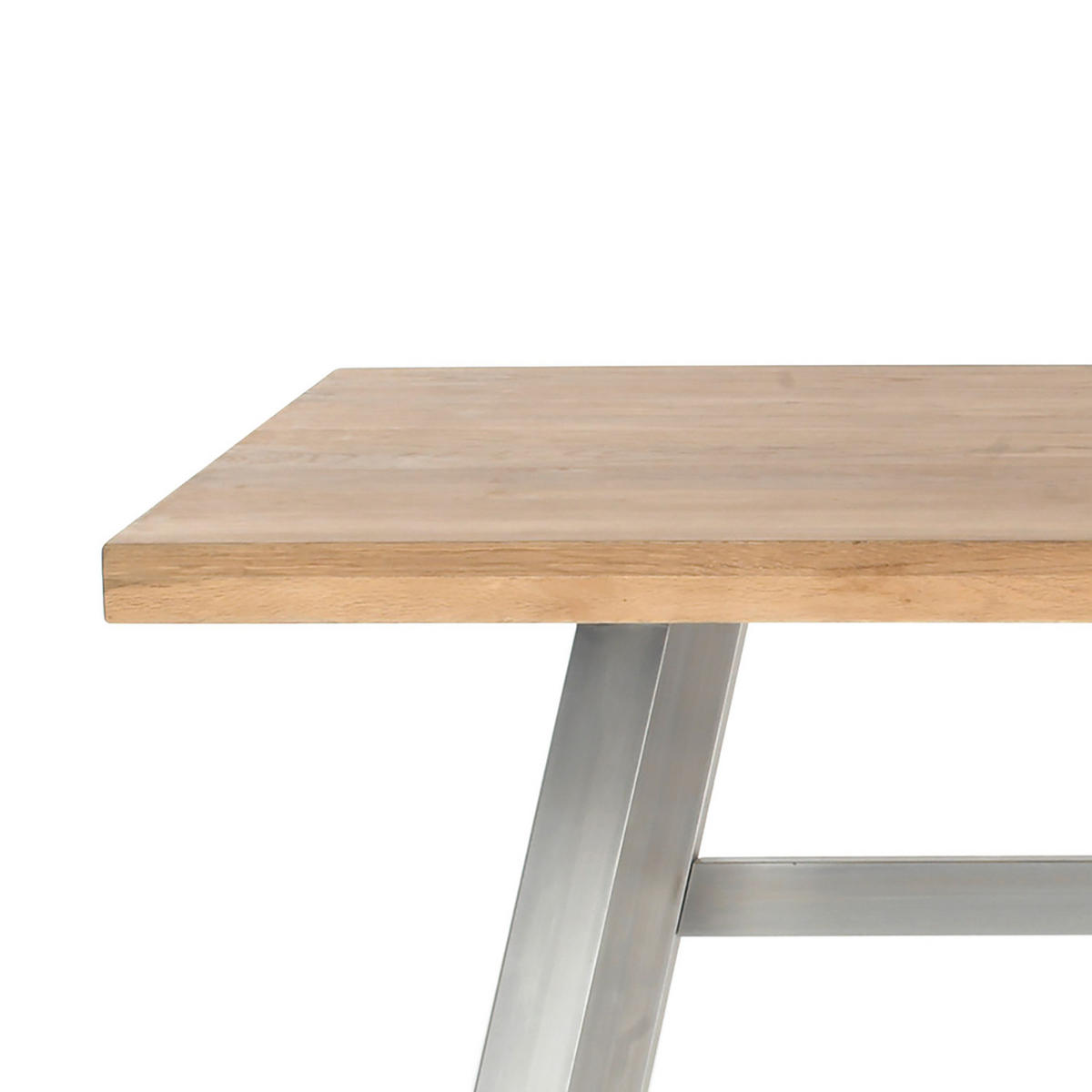 SCHREIBTISCH - Eichefarben, Holz/Metall (60/140/75cm) - home24