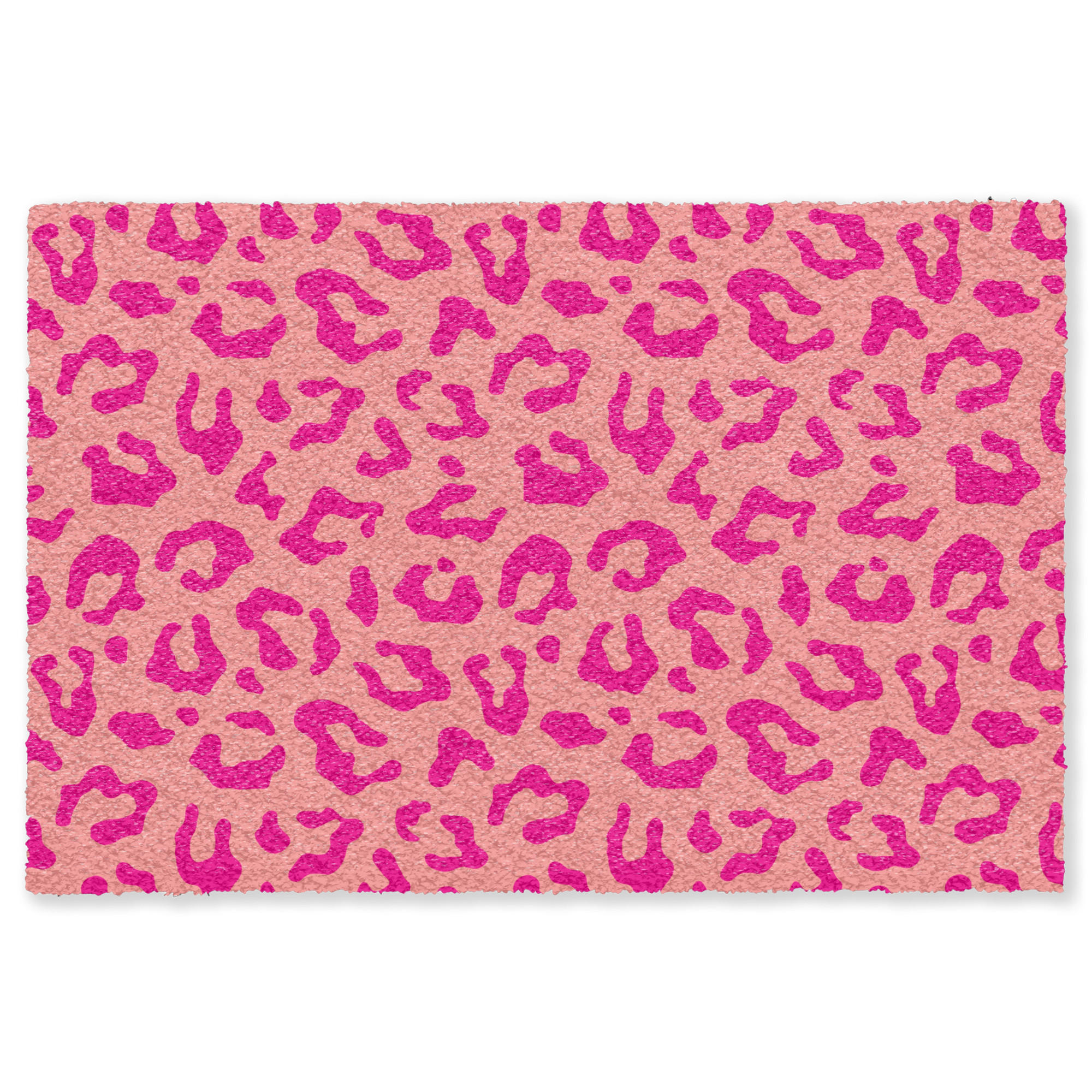 FUSSMATTE Pantherdruck - Rosa - Tierdruck - Minimalistisch Sauberlaufmatte 180x120 cm - Pink, Kunststoff (180/120cm) - MuchoWow