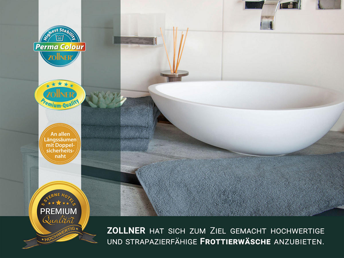 HANDTÜCHER, 6er-Set, 50x100 cm, 100% Baumwolle, Grau - Grau, Textil (50/100cm) - Zollner