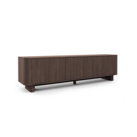 TV-SCHRANK Hängende RTV Kommode 200 cm Misterio mit Lamellen Nussbaum Lincoln - Braun, Holzwerkstoff (200/42/40cm) - Jerpax