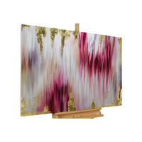 ACRYLBILD HANDGEMALT 120/80 cm - Pink, Holz/Textil (120/80cm) - KUNSTLOFT