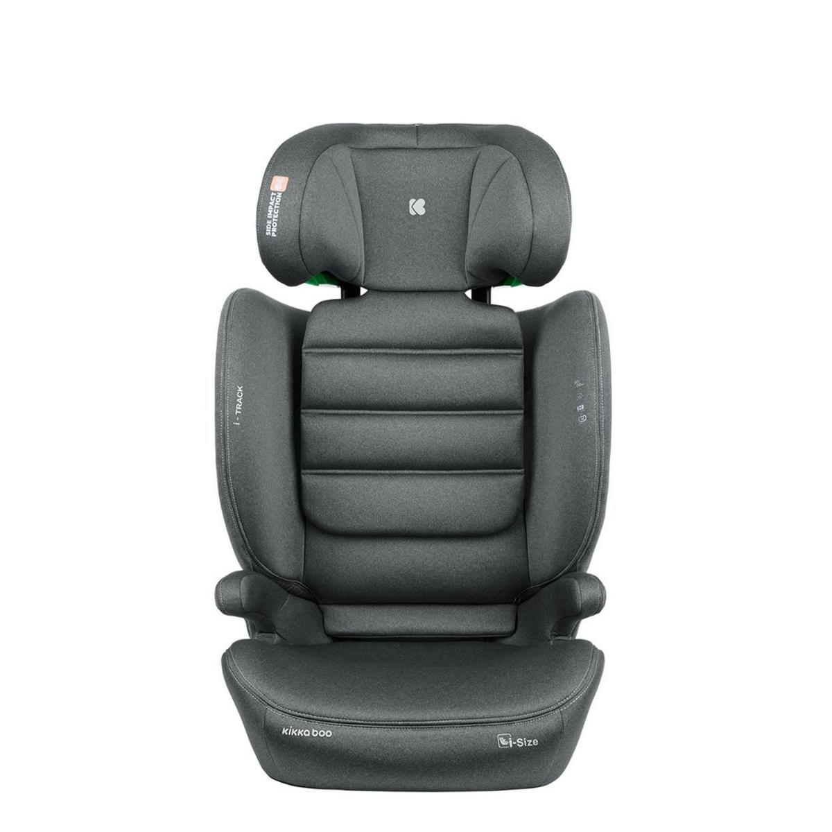 KINDERSITZ i-Track i-Size dunkelgrau (100 - 150 cm) Gruppe 2/3 Isofix verstellbar - Dunkelgrau, Kunststoff (44/61/45cm) - Kikka boo