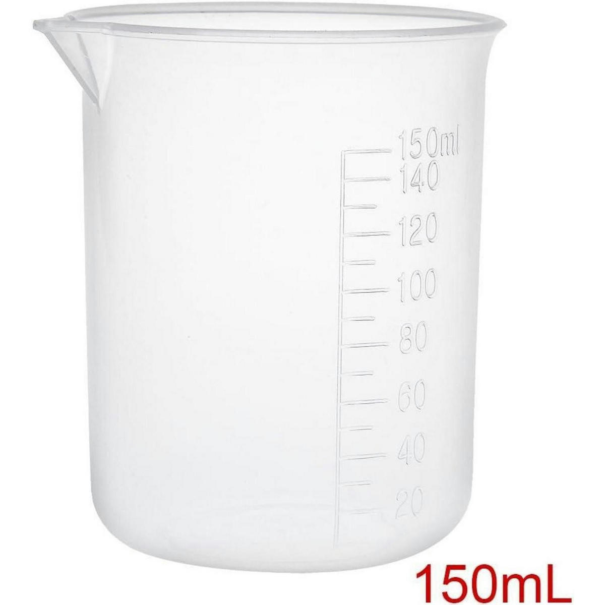 MESSBECHER 150 ml 4-teiliges Set Kunststoff Transparent - Transparent, Kunststoff (0.15L)
