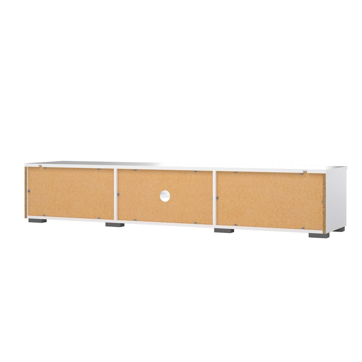 61. TV-MÖBEL mit 2 Schubladen und 2 Fächern billie 172,7/39,9/33,1 cm - Weiß, Holzwerkstoff (39.9/33.1/172.7cm) - Calicosy