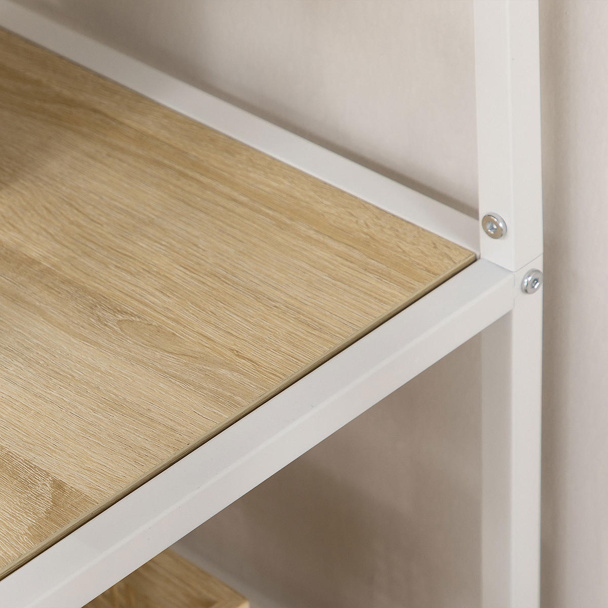 REGAL DE-15502 7 Ebenen, 83/34/180 cm Eiche/Weiß - Eichefarben, Holzwerkstoff (83/180/34cm) - ComfortXL
