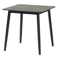 ESSTISCH Rechteckig Schwarz 75 x 75 x 75 (cm) - Schwarz, Holz (75/75/75cm) - Nordlys