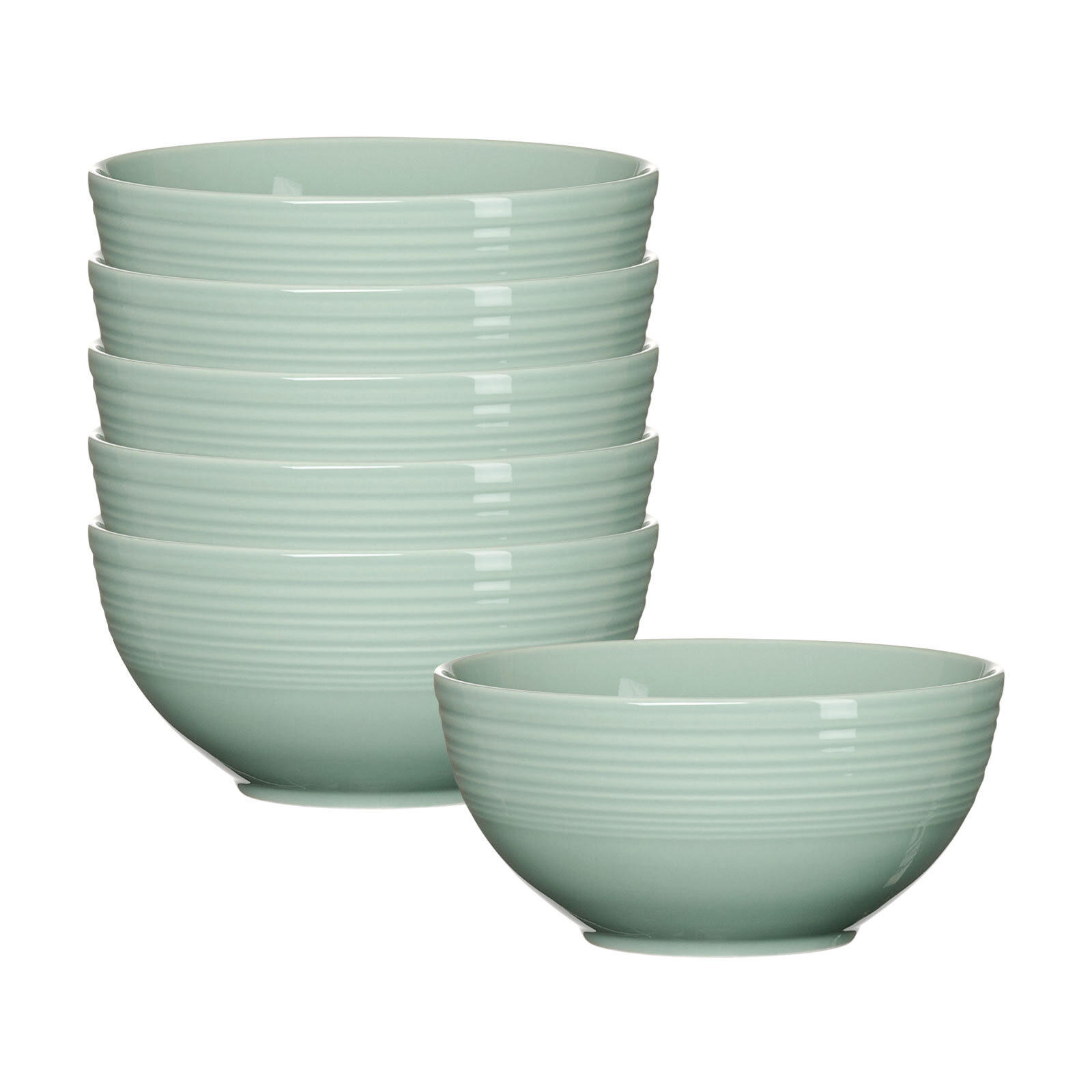 MÜSLISCHALEN Levi Grün ø 15 cm 6er Set - Grün, Keramik (15cm) - Ritzenhoff Breker