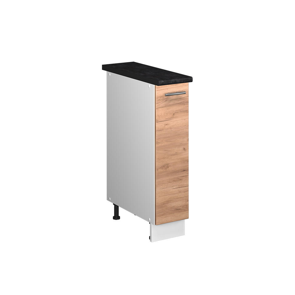 APOTEKARSKÅP Fame-Line, Goldkraft ek/Vit, 20 cm, AP Antracit Honungsek, Vit 82/20/60 cm