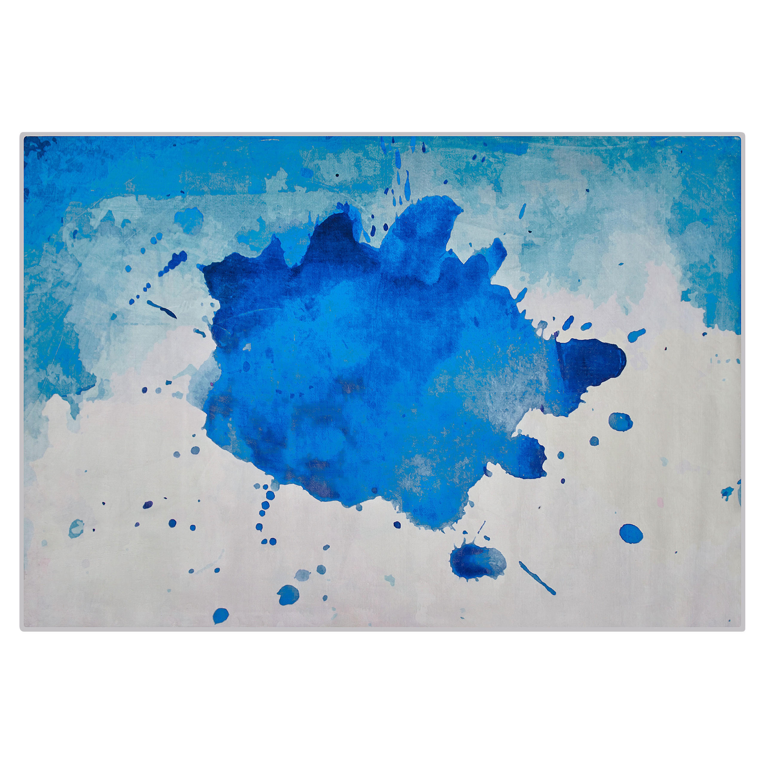 KURZFLOR-TEPPICH Odalar 200/140 cm - Blau, Kunststoff (140/200cm) - Beliani