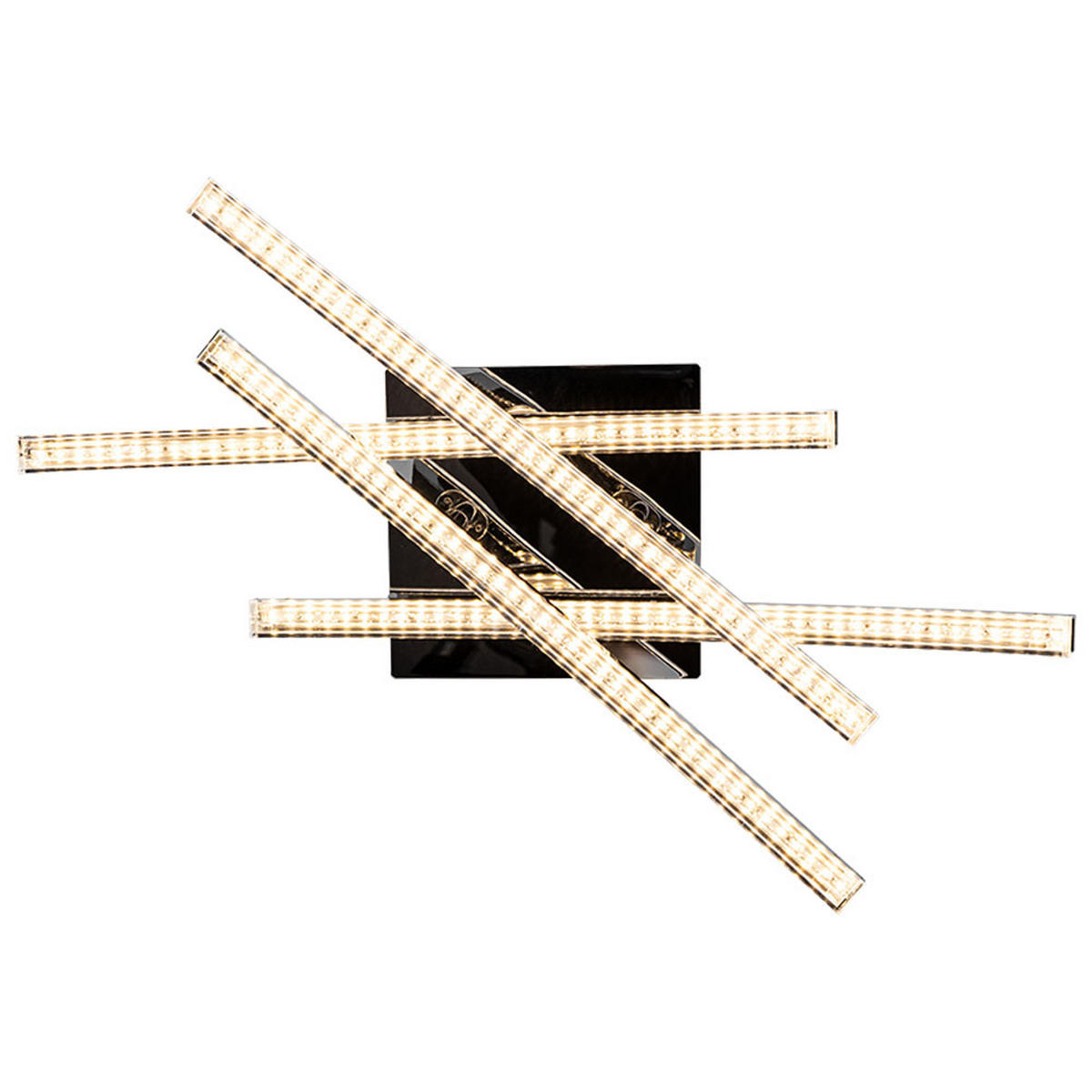 LED DECKENLEUCHTE PERTINI Chrom Transparent - Silberfarben, Metall (45/44/12.5cm)