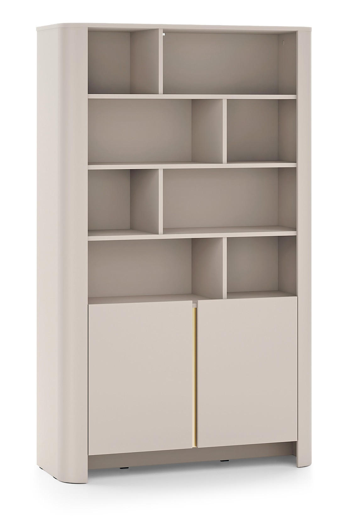 BÜROREGAL 100 cm 2 Türen Mezzano, Kaschmir - Kaschmir, Holz (103/170/39cm) - Emporius