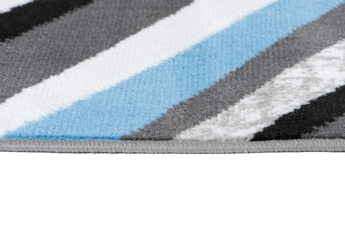 LÄUFER MAYA Blaugrau 100/600 cm - Blaugrau, Textil (100/600cm) - Tapiso