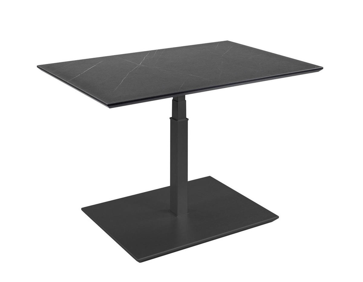 COUCHTISCH Centa 90x60x47 höhenverstellbar Anthrazit/Marmara Nero - Schwarz, Keramik (90/60/47cm) - 58aufmkessel