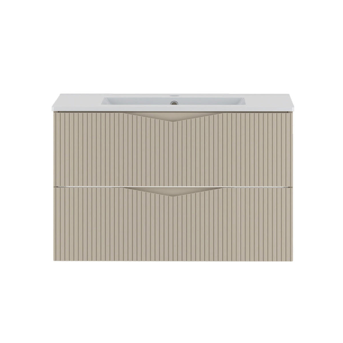 WASCHTISCH 80cm Tao Kaschmir - Beige, Holzwerkstoff (80/50/45.8cm) - Petits-meubles