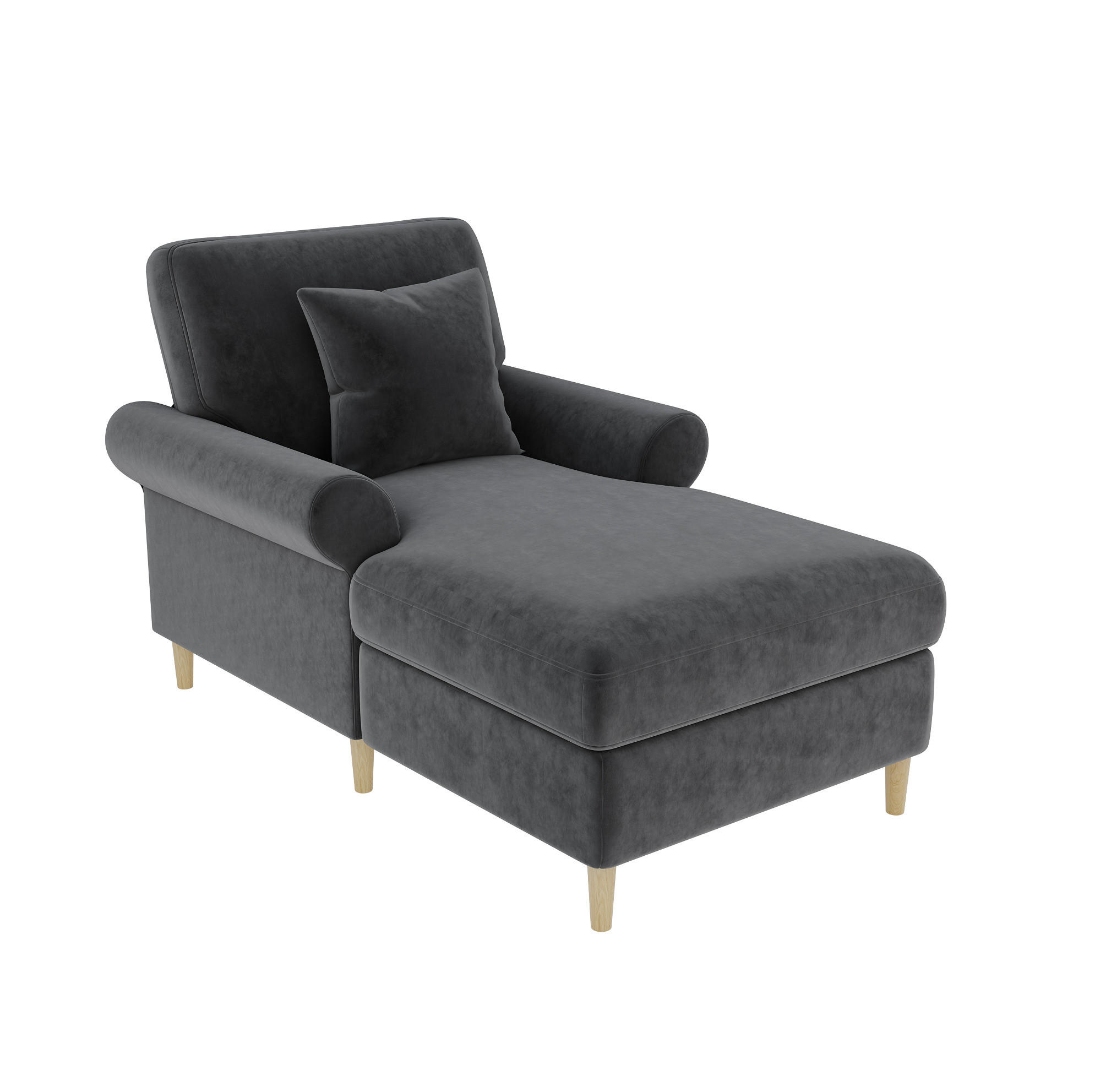 Meubliv Sessel Grau 87x90x133 cm
