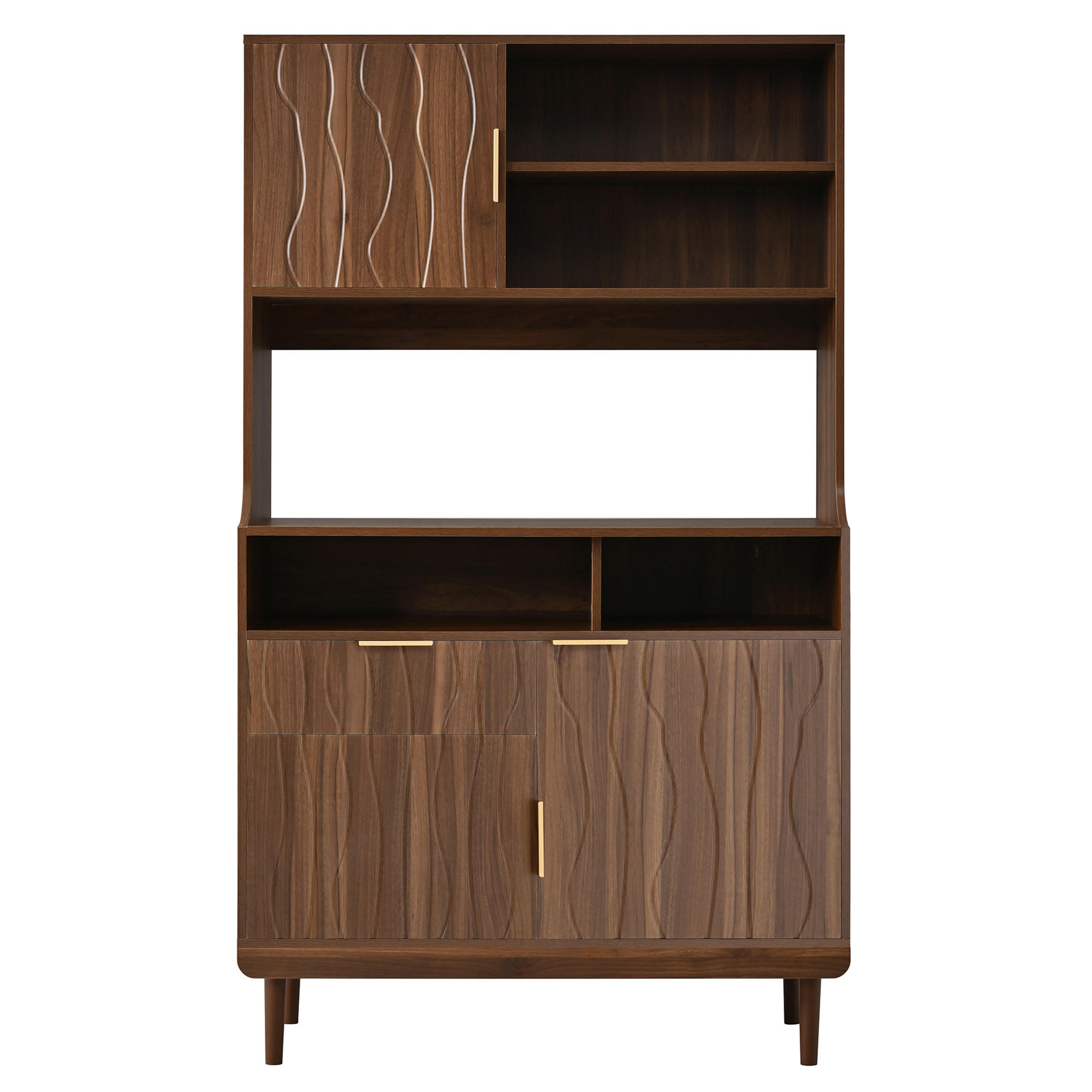 Urban Meuble Küchenschrank Walnuss 100x170x32 cm