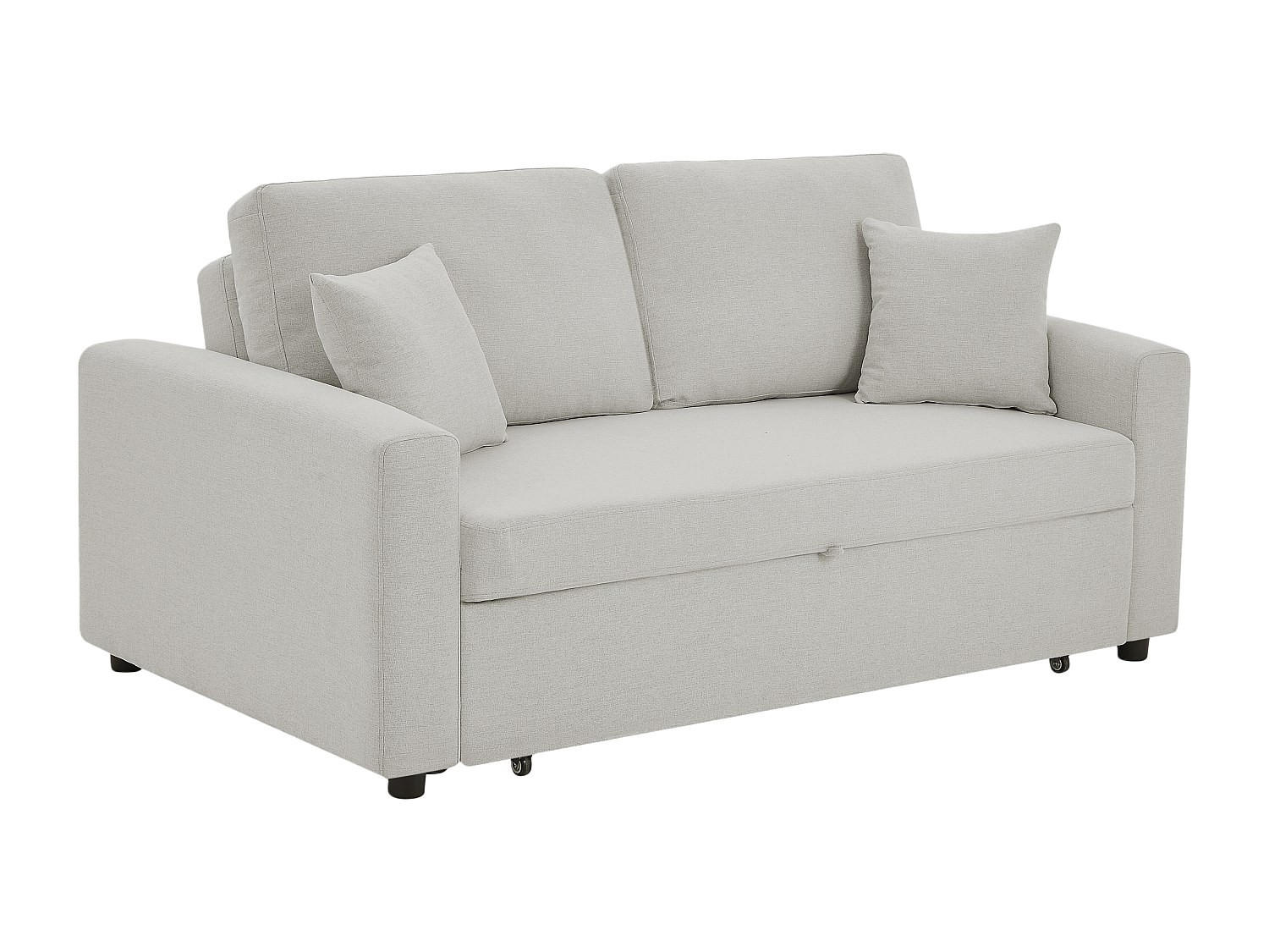 SCHLAFSOFA 3-Sitzer - Stoff - Beige - INIZOR - Beige, Textil (168/85/101cm) - Vente-Unique