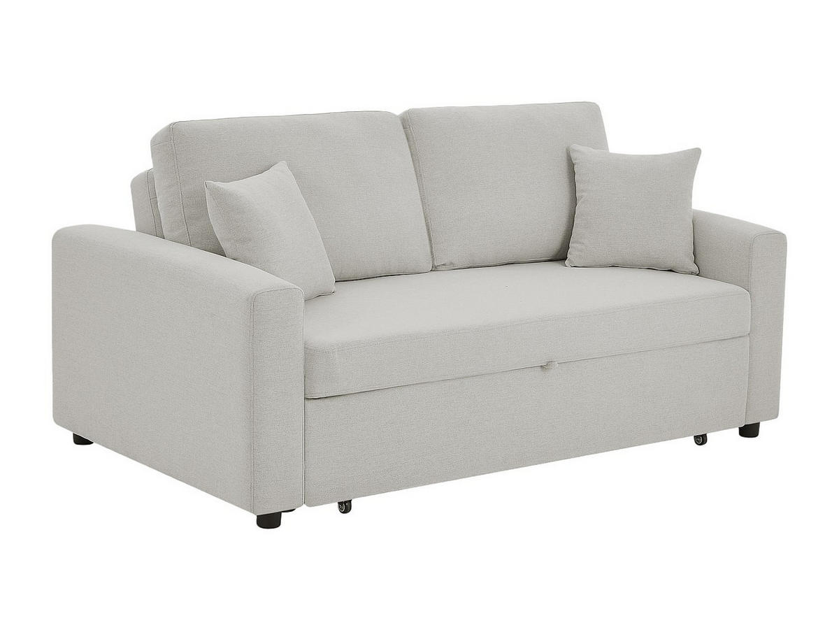SCHLAFSOFA 3-Sitzer - Stoff - Beige - INIZOR - Beige, Textil (168/85/101cm) - Vente-Unique