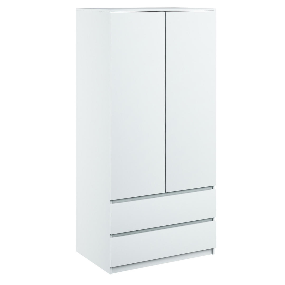 KLEIDERSCHRANK sz07 weiss - Weiß, Holzwerkstoff (86/180/57cm) - roe furniture