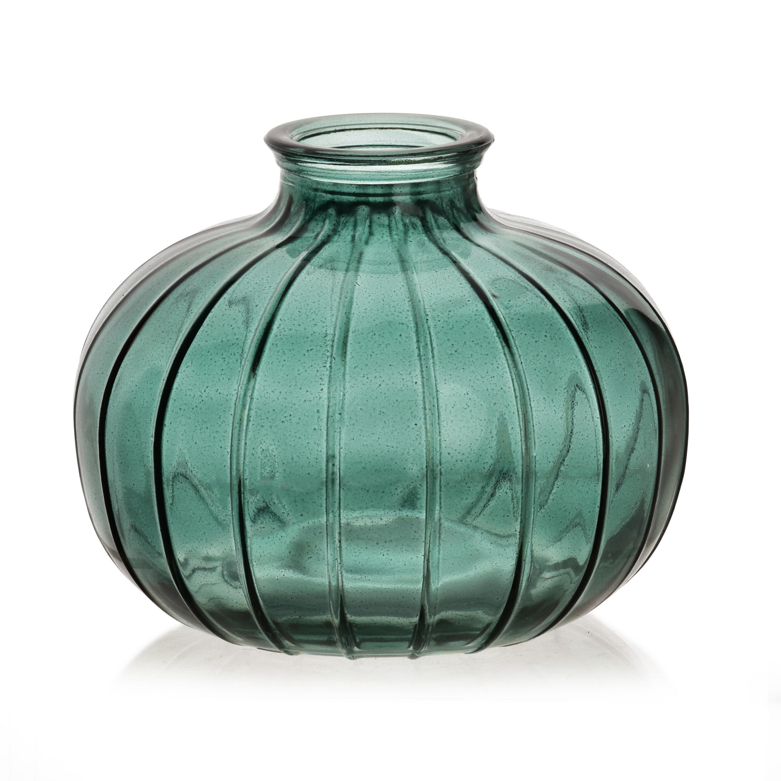 VASE Serenite Transparent 11/9cm Glas - Grün, Glas (9cm) - Mondex