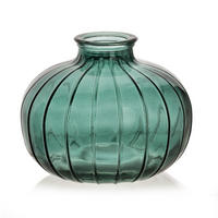VASE Serenite Transparent 11/9cm Glas - Grün, Glas (9cm) - Mondex