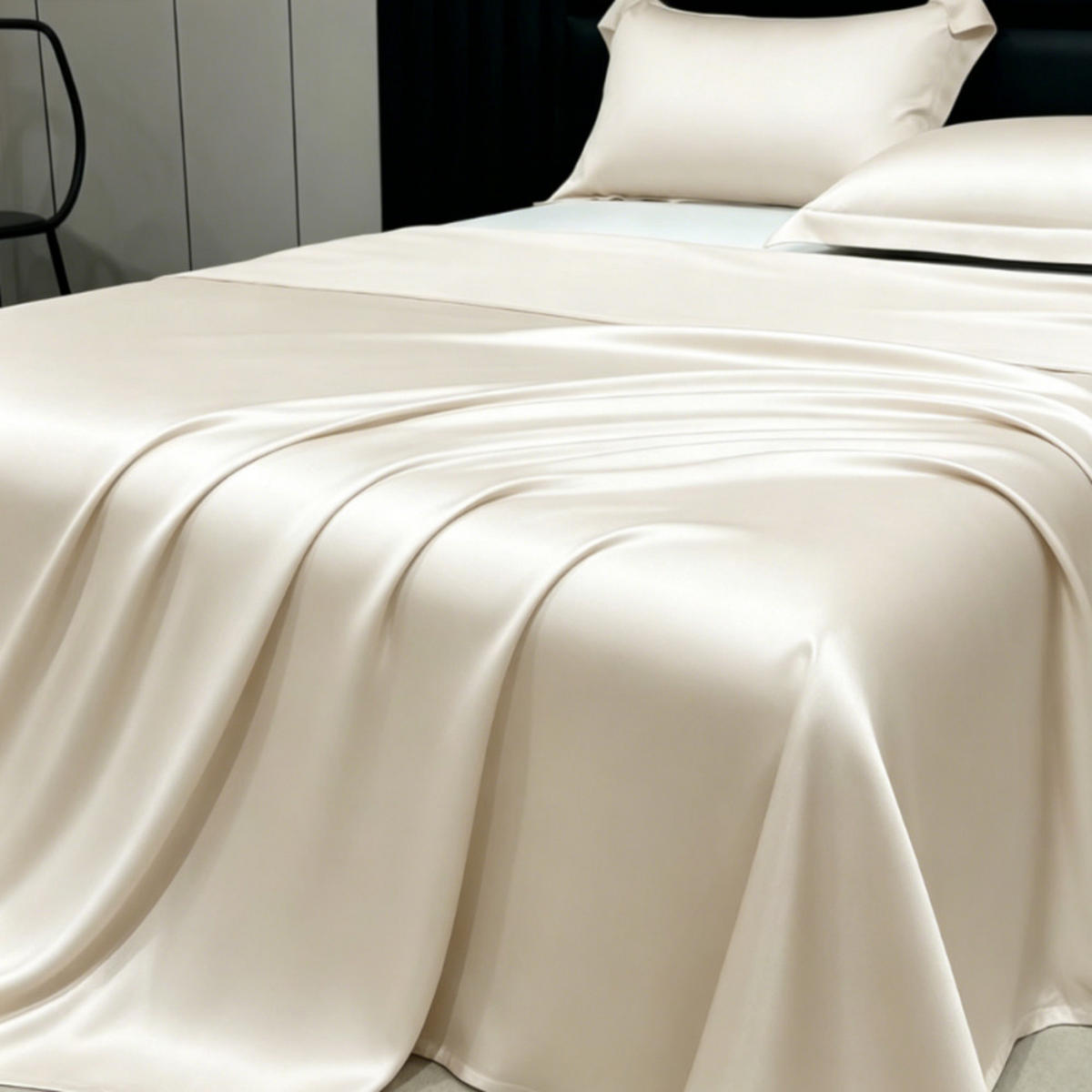 BETTWÄSCHE,CREMEFARBEN, Eisseidenstoff, 230 x 160 cm - Beige, Textil (160/230cm) - Weltevree