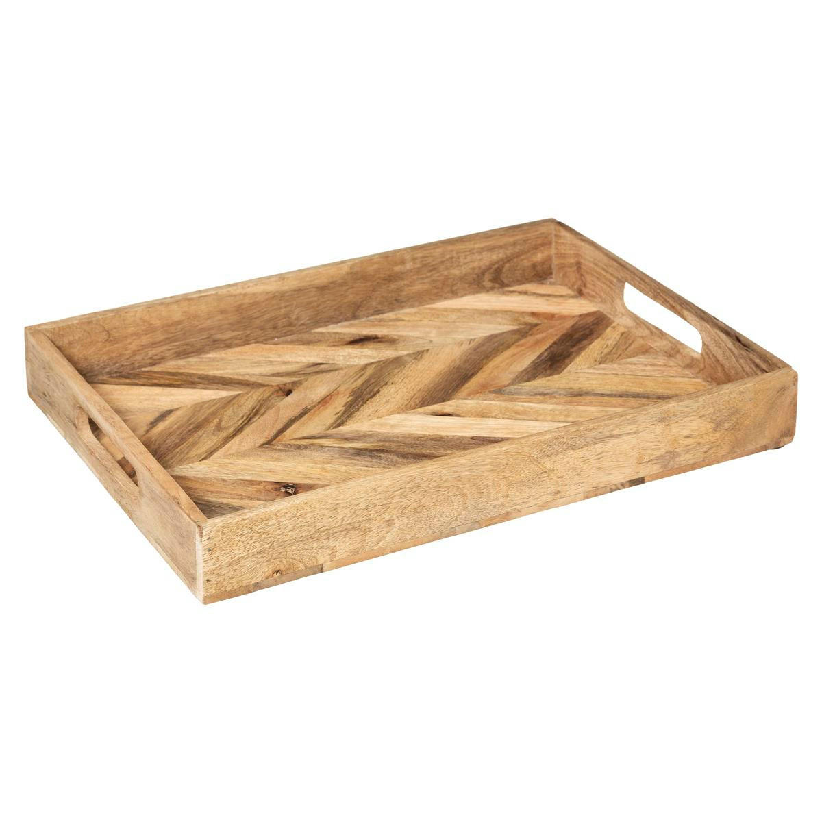 DEKOTABLETT aus Holz Wild Braun 41/30,5/5 cm - Braun, Holz (30.5/5/41cm) - Atmosphera Createur d´interieur