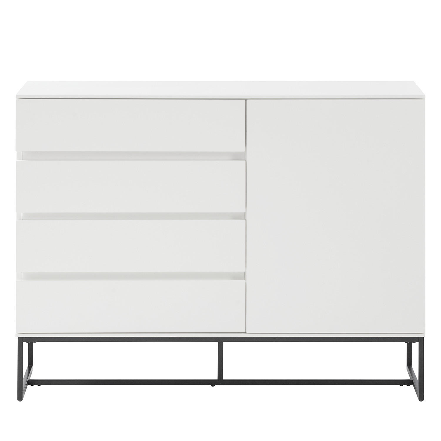 KOMMODE - Weiß, Holzwerkstoff (115/86/40cm) - home24