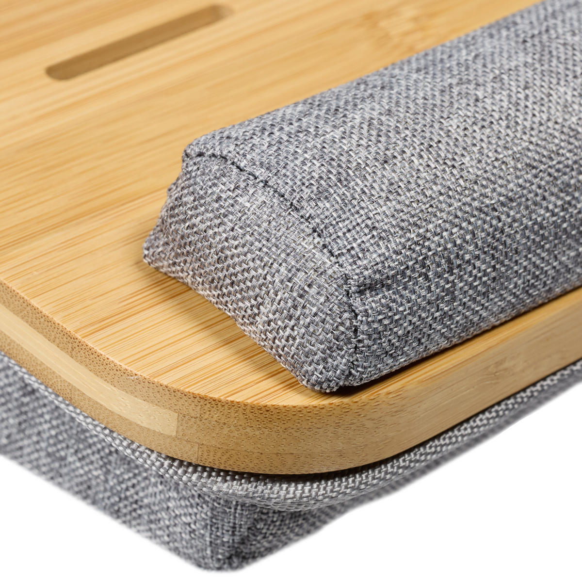 LAPTOPKISSEN - Multicolor, Holz/Textil (36/55.5/10cm) - Relaxdays