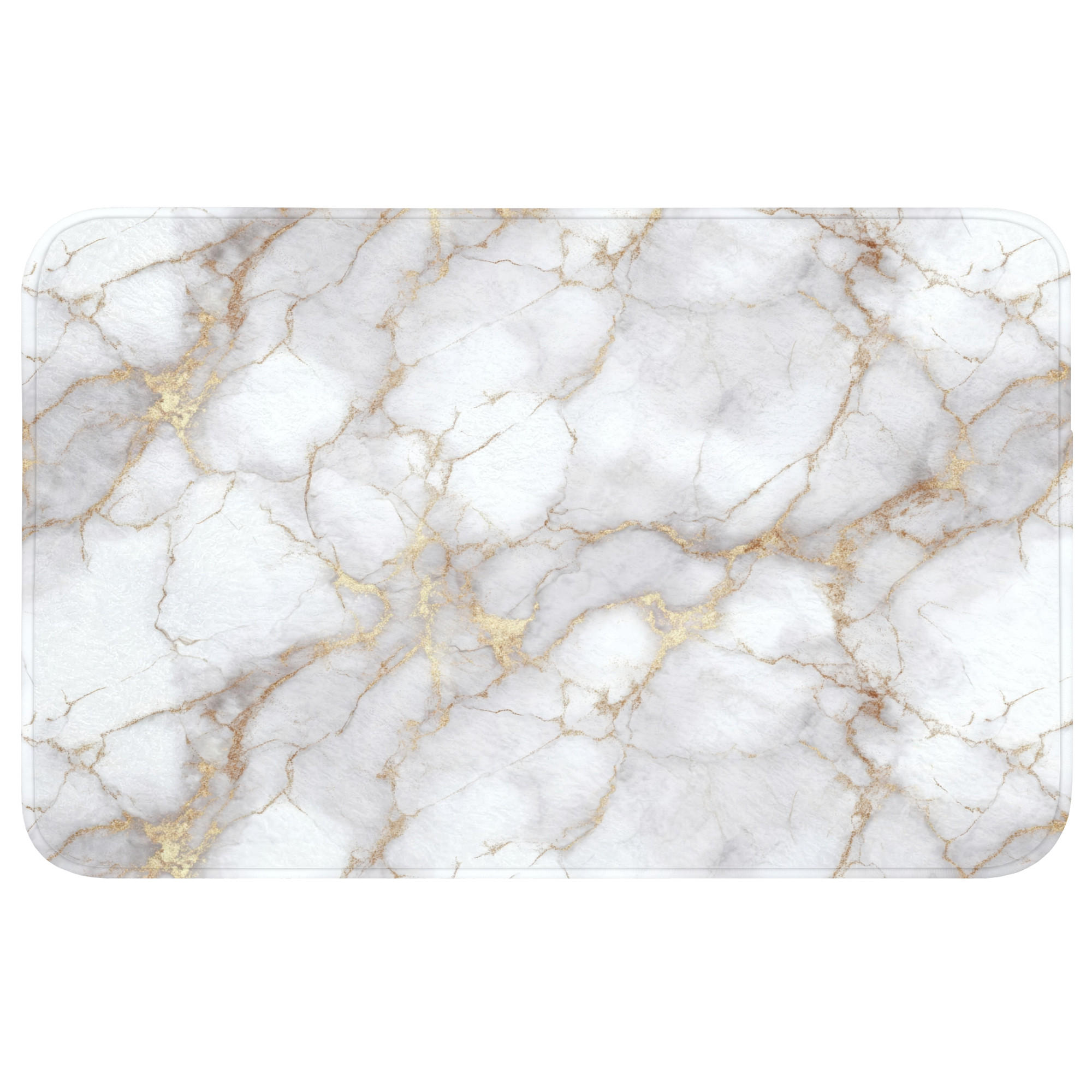 TEPIH ZA KUPAONICU Tekstura 80x50 cm - bijela, tekstil/plastika (80/50cm) - OnlyWow