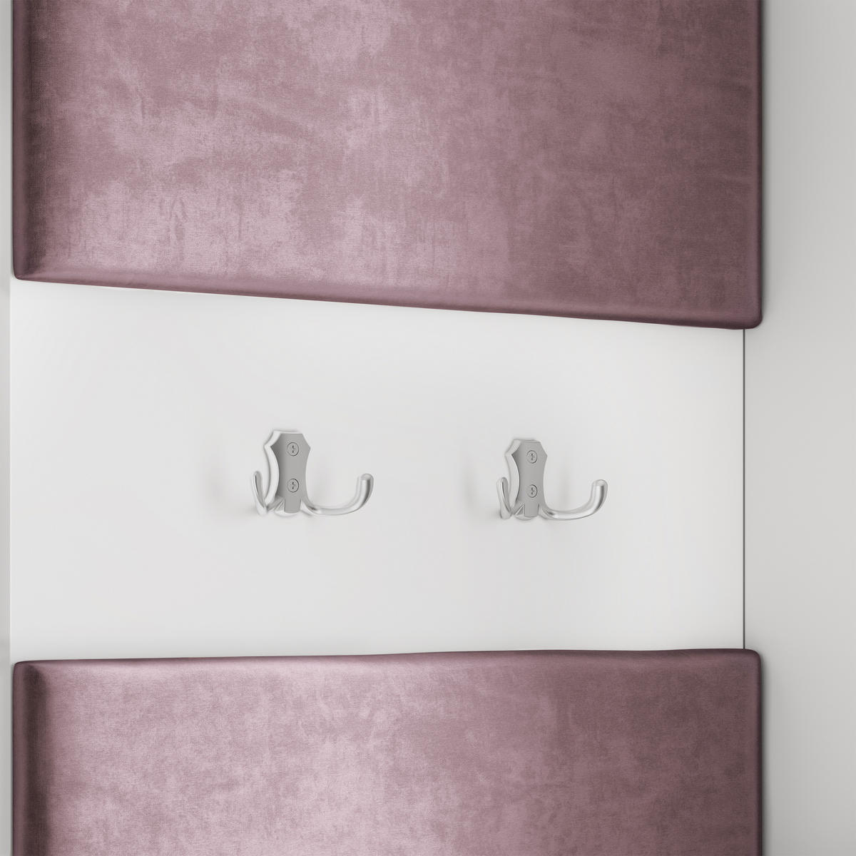 GARDEROBENSCHRANK VIRA 95/181/51 cm Modern Garderobe-Set Kaschmir - Kaschmir/Lila, Holzwerkstoff (95/181/51cm) - MASSENO