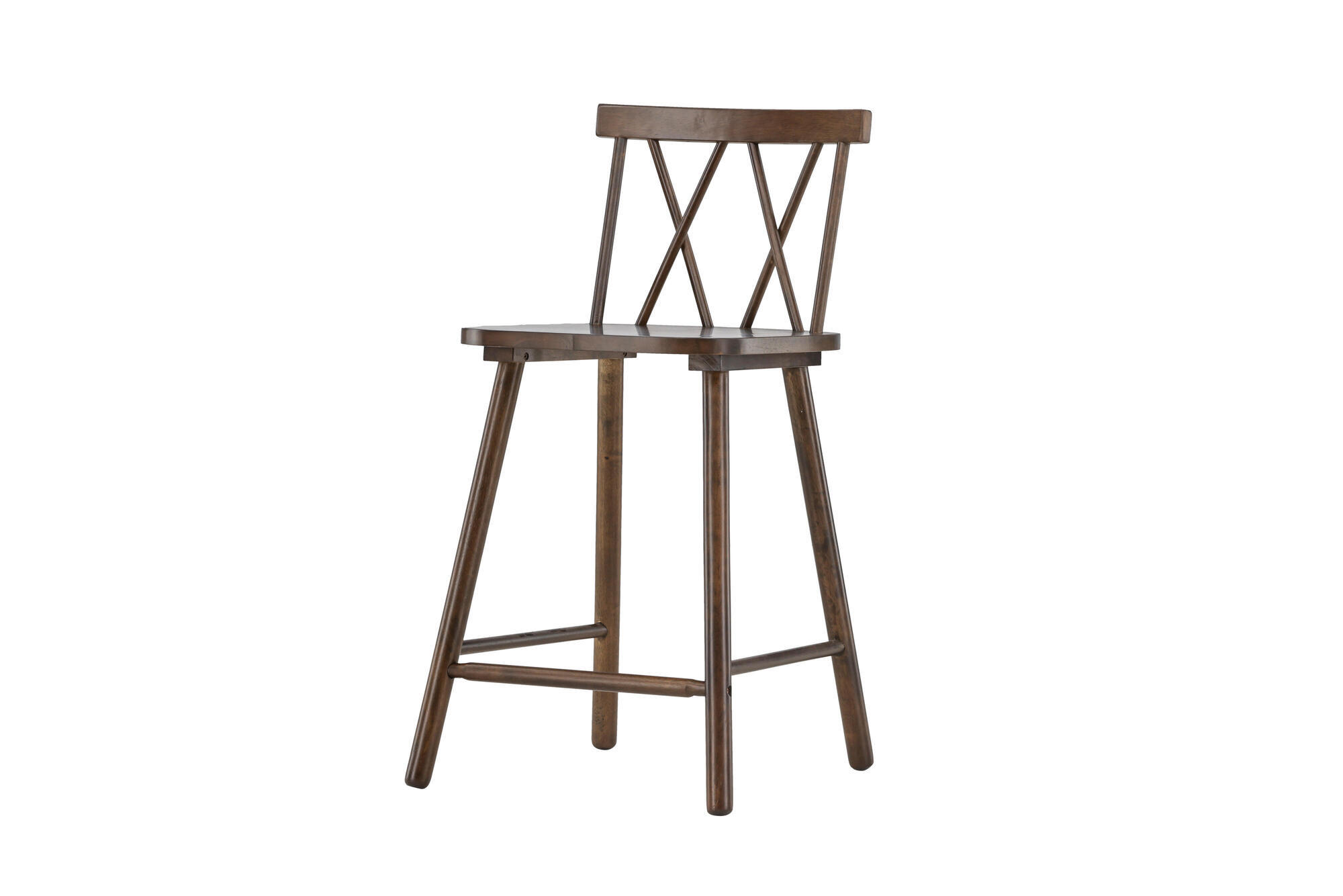 BARHOCKER MOLLOSTROM Braun 43x44x90 cm - Braun, Holz (43/90/44cm) - FURNLUX
