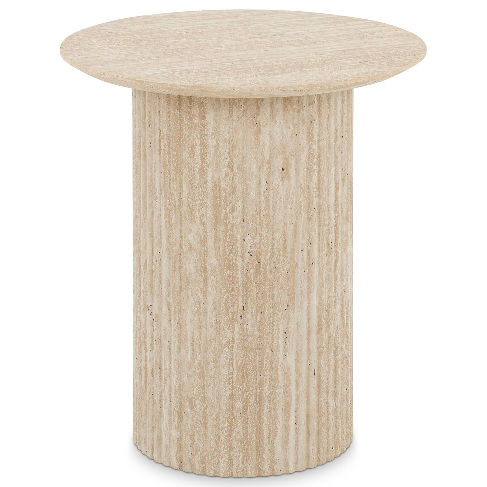 BEISTELLTISCH TEBUR beige - Beige, Holzwerkstoff (45/45/50cm) - IDIMEX