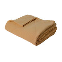 DECKE 140 x 200 cm, 100% Baumwolle, Bernstein - Bernsteinfarben, Textil (140/200cm) - Au Maison