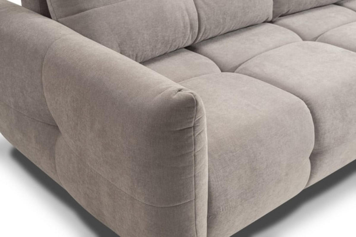 SOFA Cappuccino BASTO Gepolstert Mit Schlaffunktion - Multicolor, Naturmaterialien (245/86/110cm) - Sepro Meble
