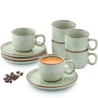 ESPRESSOTASSEN SET RIO Minze - 12 teilig aus Steingut - Grün, Keramik (0.08L) - Sänger