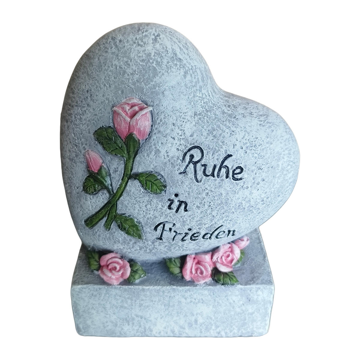 HROBNÁ výzdoba - sivá, plast (10.8/19.8/15.8cm) - Relaxdays